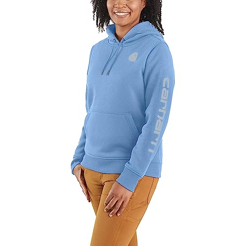 Carhartt Clarksburg Damen Pullover mit grafischen Ärmeln (normale und große Größen), Skystone, M von Carhartt