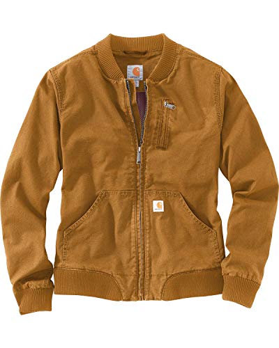 Carhartt Damen Rugged Flex® Relaxed Fit Canvas-Jacke, Carhartt® Braun, XS von Carhartt