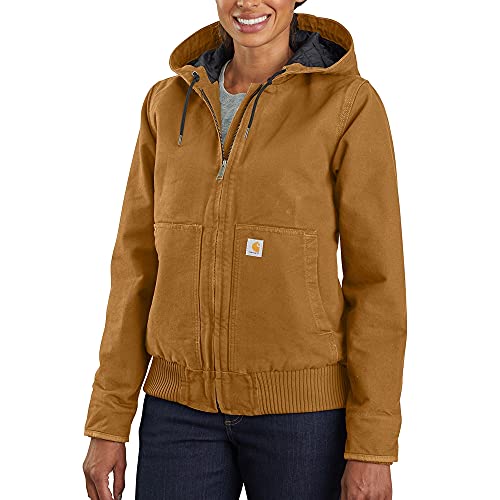 Carhartt Damen Active Jacket Wj130 (Plus Size) Arbeits-Utility-Oberbekleidung, Braun Brown, XXL Größen von Carhartt
