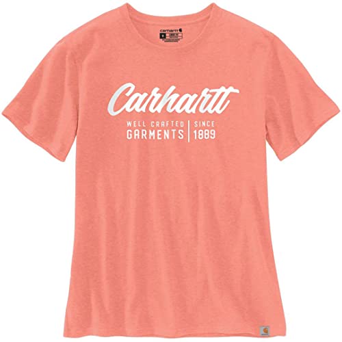 Carhartt Damen Arbeits-T-Shirt-Crafted Graphic | Hibiscus Heather | Gr. XL von Carhartt