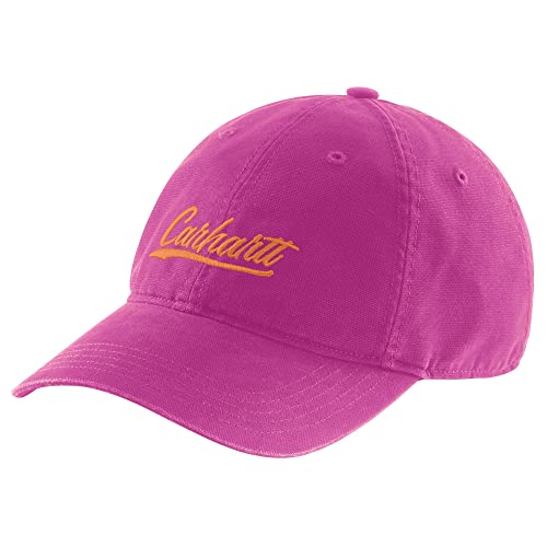 Carhartt Damen Canvas Script Graphic Cap, Magenta-Achat, Einheitsgröße von Carhartt