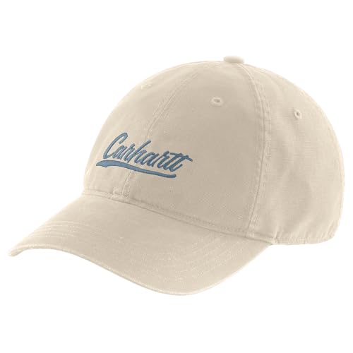 Carhartt Damen Canvas Script Graphic Cap Baseballkappe, Hafermilch, Einheitsgröße von Carhartt