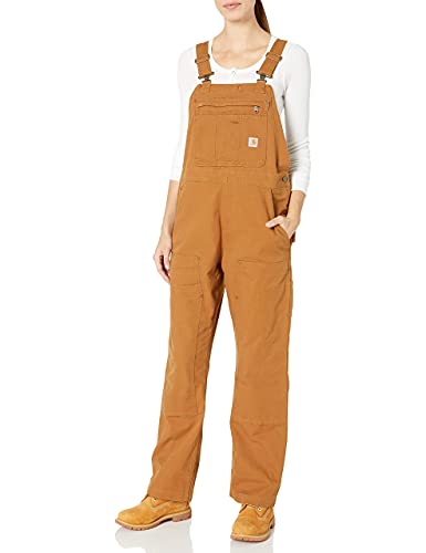 Carhartt Damen Rugged Flex® Canvas-Latzhose, Carhartt® Braun, L von Carhartt