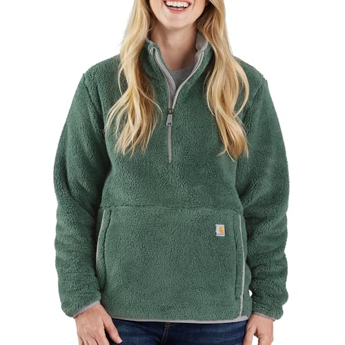 Carhartt Damen-Fleecepullover mit lockerer Passform, Frosted Balsam, M von Carhartt