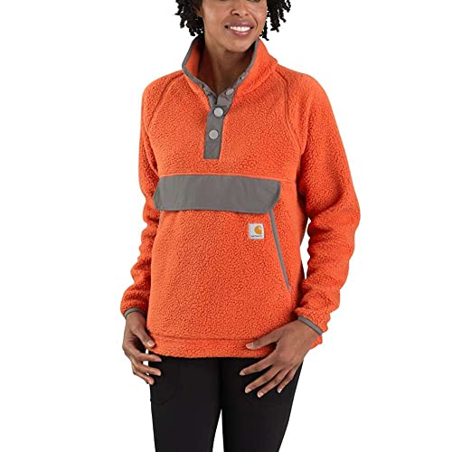 Carhartt Damen Fleecepullover mit lockerer Passform Arbeitsoberbekleidung, Ton-und Tonerde, XXL Carhartt Damen Fleecepullover mit lockerer Passform Arbeitsoberbekleidung, Ton-und Tonerde, XXL von Carhartt