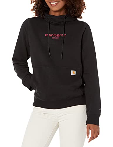 Carhartt Relaxed Fit Lightweight Graphic Hooded Sweatshirt, Farbe: Black, Größe: XS von Carhartt