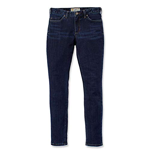 Carhartt Womens Slim-Fit Layton Skinny Leg Denim Jeans, Midnight Sky, W12/REG von Carhartt