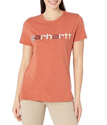 Carhartt Damen Lightweight S/S Graphic T-Shirt, Farbe: Terracotta Größe: L von Carhartt