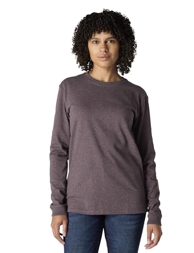 Carhartt Damen Loose Fit Heavyweight Long Sleeve Graphic K231 Workwear Langarm-T-Shirt mit Logo, Normale Größen, BlackBerry Heather von Carhartt