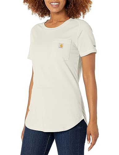 Carhartt Damen Midweight S/S Pocket T-Shirt, Farbe: Malt Größe: L von Carhartt