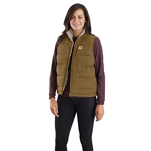 Carhartt Damen Montana Relaxed Fit Isolierte Weste, Eichenbraun, XL von Carhartt