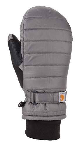 Carhartt Damen Quilts Insulated Mitten Handschuhe für kaltes Wetter, Dunkelgrau, Large von Carhartt