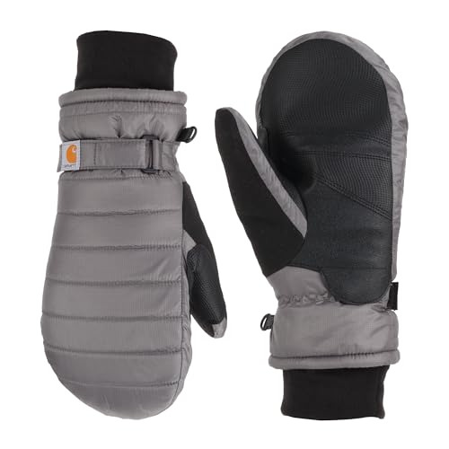 Carhartt Damen Quilts Isolierter Fäustling Handschuhe für kaltes Wetter, anthrazit, 38 von Carhartt