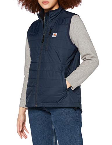 Carhartt Damen Rain Defender® Nylon-isolierte Weste mit Stehkragen, Marineblau, S von Carhartt