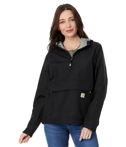 Carhartt Damen Rain Defender Loose Fit Leightweight Packable Anorak, Farbe: Black, Größe: M von Carhartt