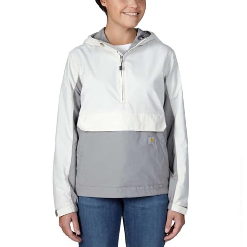 Carhartt Rain Defender Loose Fit Leichter verstaubarer Anorak Damen Weiß L von Carhartt