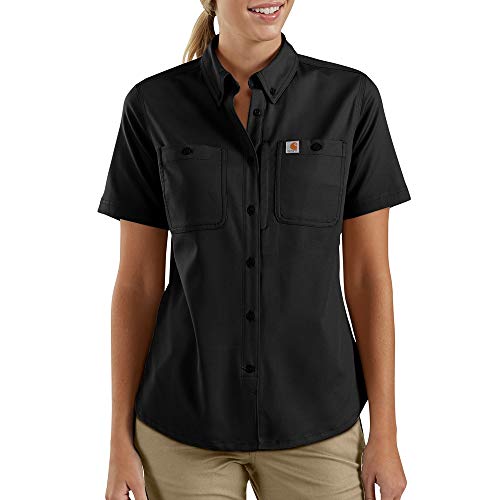 Carhartt Damen Regular Rugged Professional Kurzarmhemd - Schwarz - Mittel von Carhartt