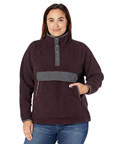 Carhartt Damen Relaxed Fit Fleece - Pullover mit Kragen für Frauen - lockere Passform - Lange Ärmel, Farbe: Ash Rose, M von Carhartt