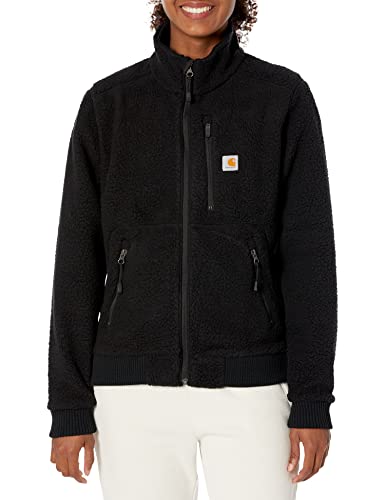 Carhartt Damen Relaxed FitSherpa Fleece-Jacke mit durchgehendem Reißverschluss, North Woods Heather Gr. L von Carhartt