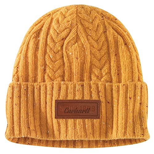 Carhartt Damen Rippstrick Fisherman Beanie, Solar Yellow Nep, Einheitsgröße von Carhartt