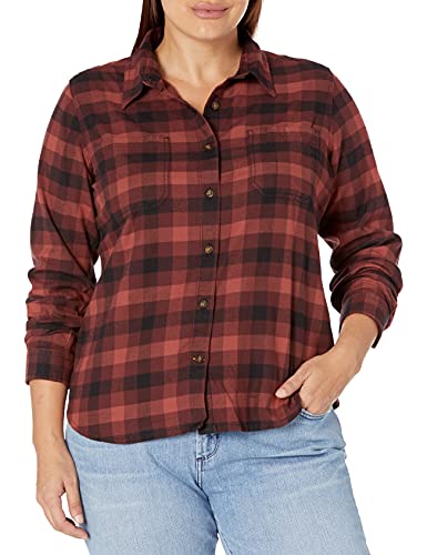 Carhartt Damen Rugged Flex Hamilton Shirt (Regular and Plus Sizes) Button Down Hemd, Braun (Henna), Groß von Carhartt