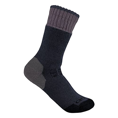 Carhartt Damen Schwere Stiefelsocken aus synthetischem Wollgemisch Socken, Denim, Medium von Carhartt