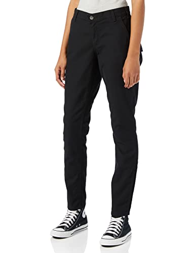 Carhartt Damen Slim-fit Crawford Trousers Work Utility Pants, Schwarz, 12W/REG EU von Carhartt