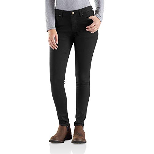 Carhartt Damen Slim-fit Layton Skinny Leg Denim Jeans, Onyx, 10W/Regular EU von Carhartt