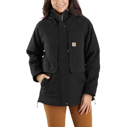 Carhartt Women's Super Dux™ Relaxed Fit Insulated Traditional Coat, BLACK, L von Carhartt