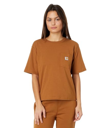 Carhartt Damen T-Shirt Lightweight Crewneck, Farbe:carhartt Brown, Größe:L von Carhartt