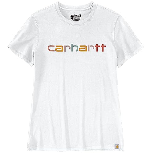 Carhartt Damen T-Shirt Lightweight S/S Graphic, Farbe:White, Größe:S von Carhartt