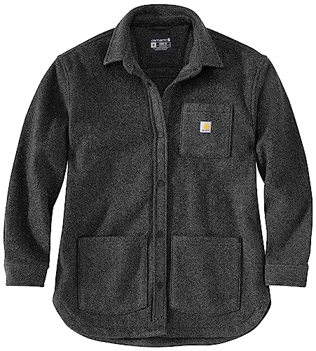 Carhartt Damen Übergangsjacke Wool Blend Overshirt, Farbe:black heather, Größe:XS von Carhartt