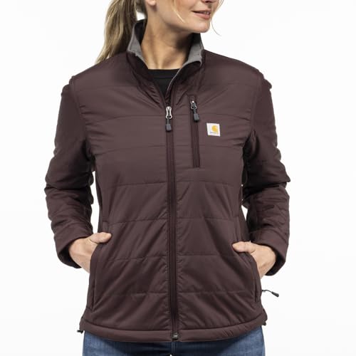 Carhartt Damen Winterjacke Relaxed Fit Light Insulated, Farbe:BlackBerry, Größe:S von Carhartt
