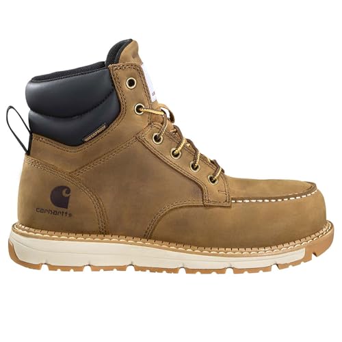 Carhartt Damen Women's Millbrook 6" Waterproof Nano Toe Wedge Boot BAU-Stiefel, Helles Braun, 39.5 EU Weit von Carhartt