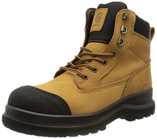 Carhartt Herren Detroit Rugged Flex® 15 cm hoher S3-Sicherheitsstiefel mit Reißverschluss, Weizen, 44 von Carhartt