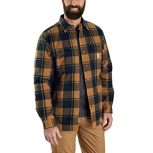 Carhartt Flanell Sherpa gefüttertes Hemd für Männer Jac, Brown, XL von Carhartt