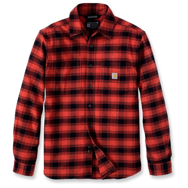 Carhartt - Flannel L/S Plaid Shirt - Hemd Gr M rot von Carhartt