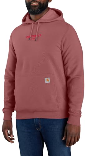 Carhartt Force Herren-Sweatshirt mit lockerer Passform, leicht, Logo-Grafik, Apfelbutter, Large von Carhartt