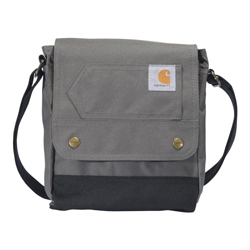 Carhartt Unisex Messenger Bag Crossbody Snap Bag, grau, Einheitsgröße von Carhartt