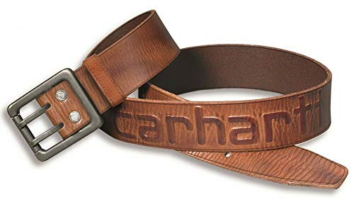 Carhartt Gürtel mit Logo Logo Belt schwarz oder braun (40, rotbraun) von Carhartt