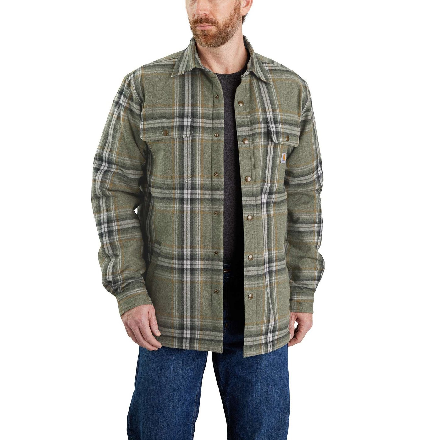 Carhartt Hemdjacke Carhartt FLANNEL SHERPA LINED SHIRT JAC 105430 (1-St) von Carhartt