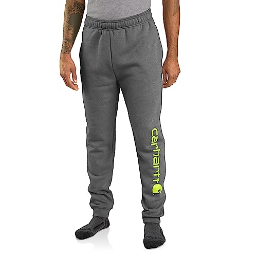 Carhartt Herren 105899 Relaxed Fit Midweight Tapered Graphic Sweatpants, Anthrazit meliert, Groß von Carhartt