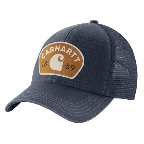 Carhartt Herren 106743 Canvas Mesh Back 1889 Patch Cap, Marineblau, Einheitsgröße von Carhartt