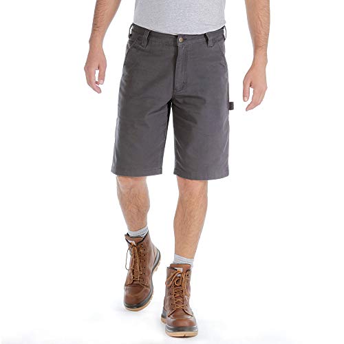 Carhartt Herren Rugged Flex® Relaxed Fit Arbeitsshorts aus Canvas, Shadow, W33 von Carhartt