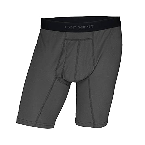 Carhartt Herren Boxershorts aus Baumwollmischgewebe, 12,7 cm, 2er-Pack Retroshorts, Schatten, XX-Large von Carhartt