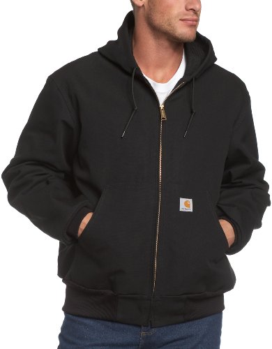 Carhartt Herren Active Jacke mit Fester Ente, lockere Passform, Thermisch gefüttert Work Utility Oberbekleidung, schwarz, Large von Carhartt