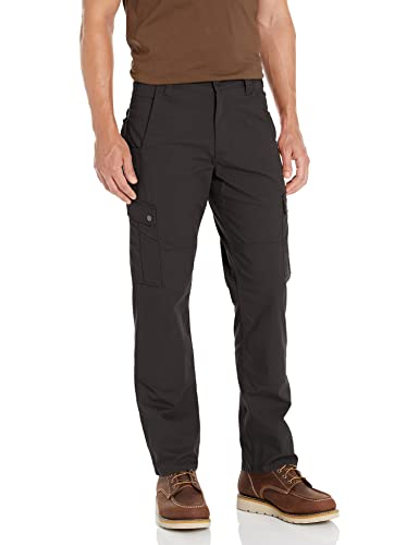 Carhartt Herren Arbeitshose Relaxed Ripstop Cargo, Farbe:Black, 40L34 von Carhartt