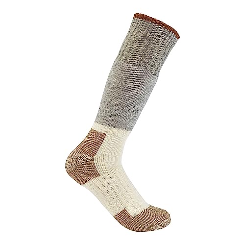Carhartt Herren Arctic Stiefelsocken, aus Merinowoll-Mischgewebe Socken, Meliert, Grau, X-Large von Carhartt