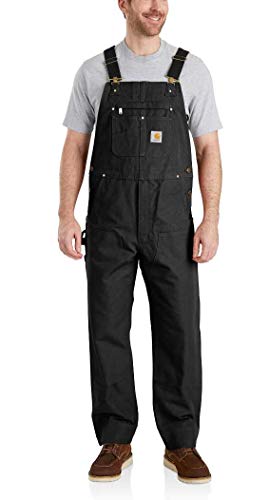 Carhartt, Herren, Lockere Segelleinen-Latzhose, Schwarz, W36/L34 von Carhartt