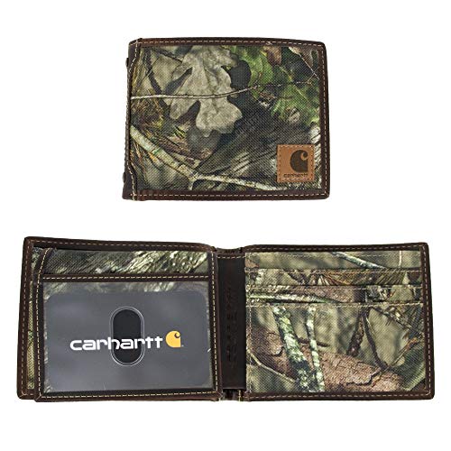 Carhartt Herren Bifold und Passcase Durable Wallets, erhältlich in Leder-und Canvas-Stilen Billfold, Mossy Oak Break-Up Camo, One Size von Carhartt